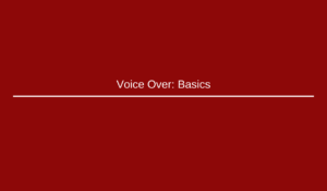 Voice Over Basics